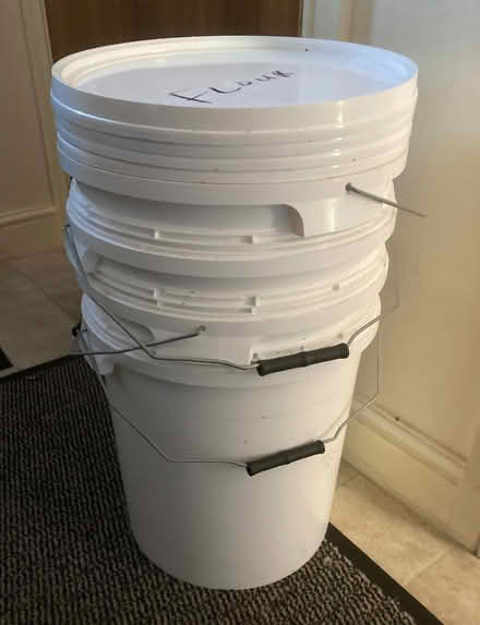 Photo of free Lot of 4x Five Gallon Buckets (Food Grade) (High Bentham LA2) #1