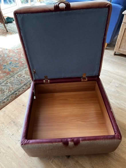 Photo of free Leather foot stool with storage (Lower Wolvercote OX2) #3