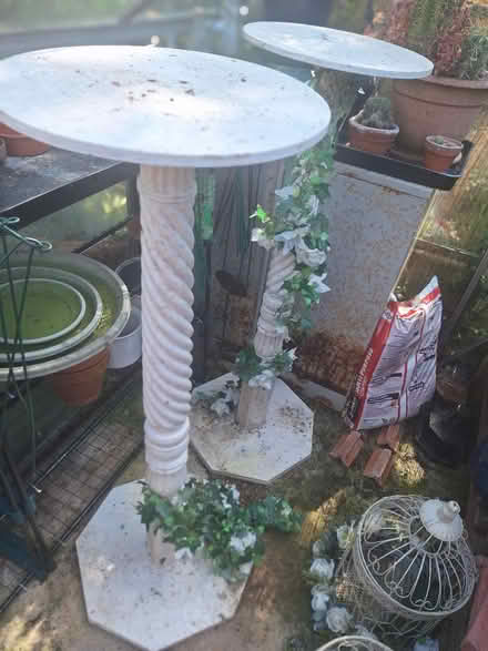 Photo of free Pair of tall display things (Forestgreen) #1
