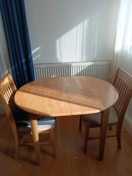 Photo of free Wooden table with chairs (SE25) #1
