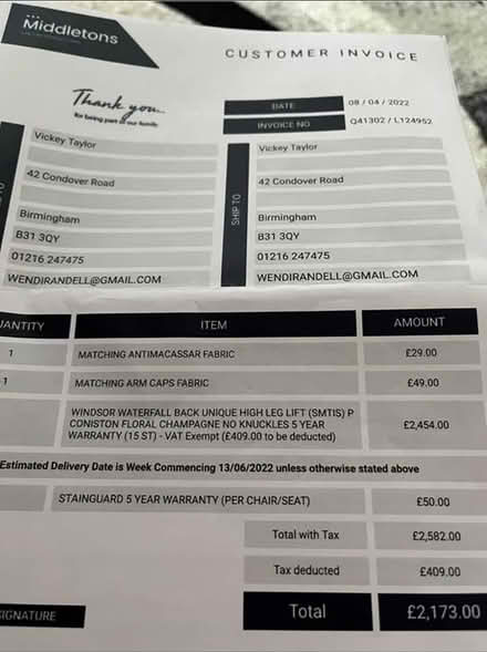 Photo of free Electric reclining mobility chair (B29) #3