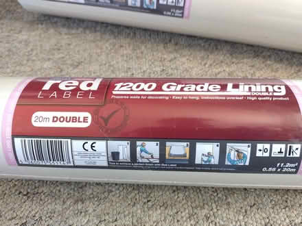 Photo of free 3 brand new 20m rolls of wall lining paper (Lower Earley RG6) #2