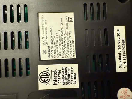 Photo of free Stereo System (Pikesville, MD) #4