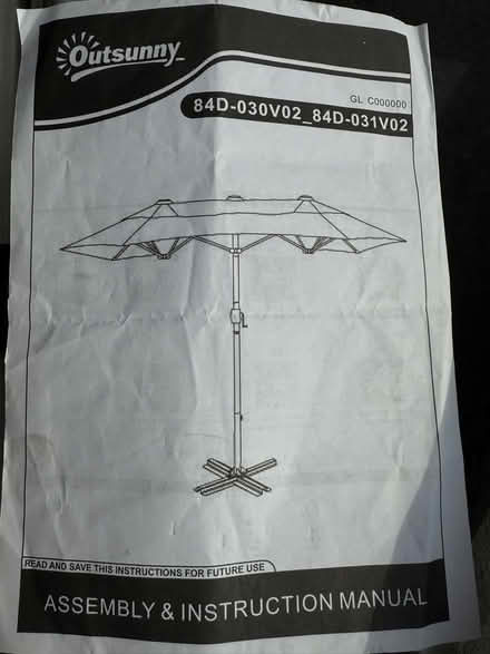 Photo of free Large outdoor sunshade. Cream. (Purley CR8) #1