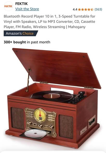 Photo of free Bluetooth Record & CD Player (Pikesville, MD) #4