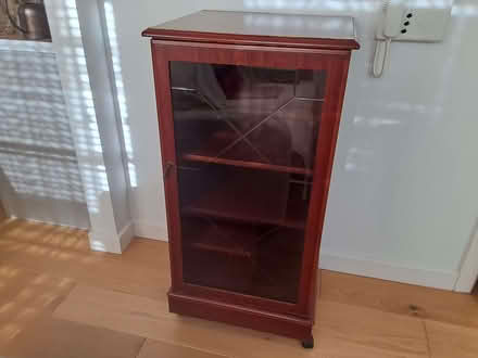 Photo of free Wooden glass door cabinet (Eastbourne BN21) #1