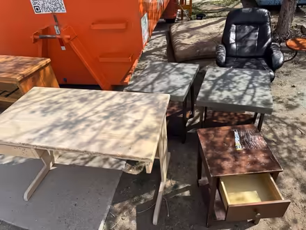 Photo of free Desk dresser and chair (Dublin and Austin bluffs) #2