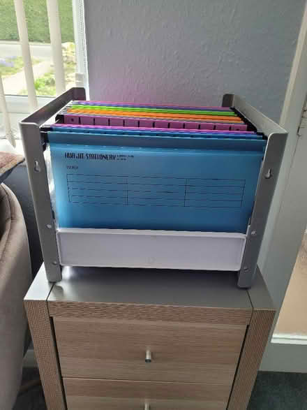 Photo of free a4 plastic file hanging system with files (Knaresborough HG5) #2