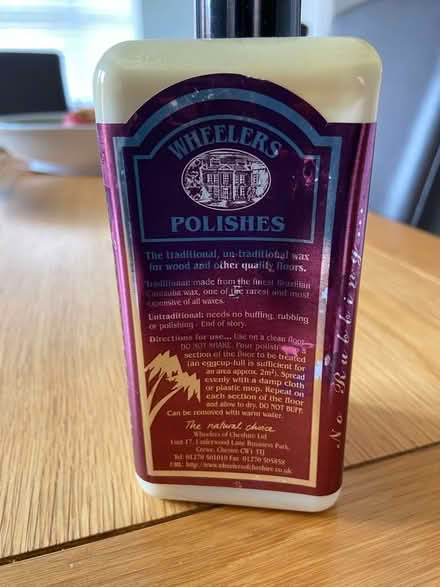 Photo of free Wax floor polish (Stoke Hammond MK17) #3