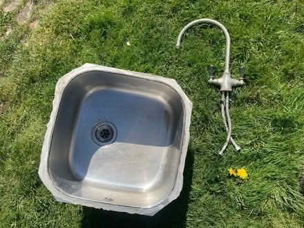 Photo of free Black granite kitchen worktop and sink (Selmeston BN26) #1