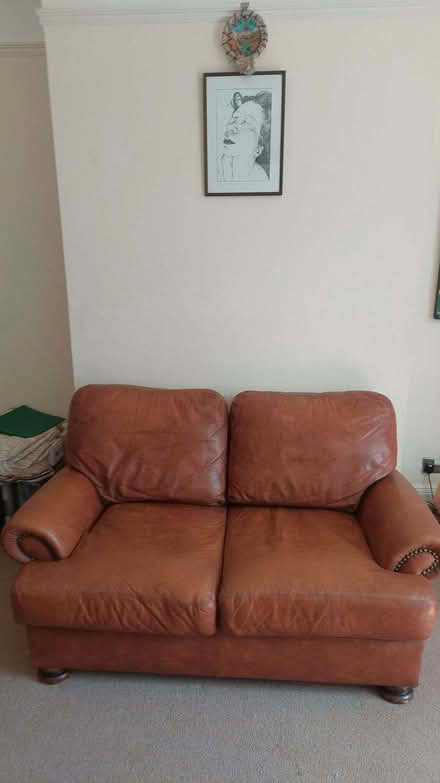 Photo of free Two-seat leather sofa (University Area RG1) #1