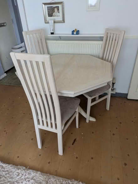 Photo of free Table n 3 chairs (Kingshurst B37) #1