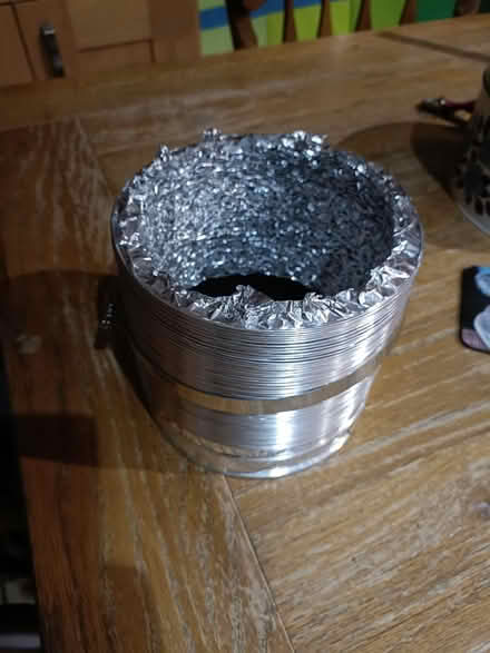 Photo of free 150mm aluminium ducting and clip (Shirley CR0) #1