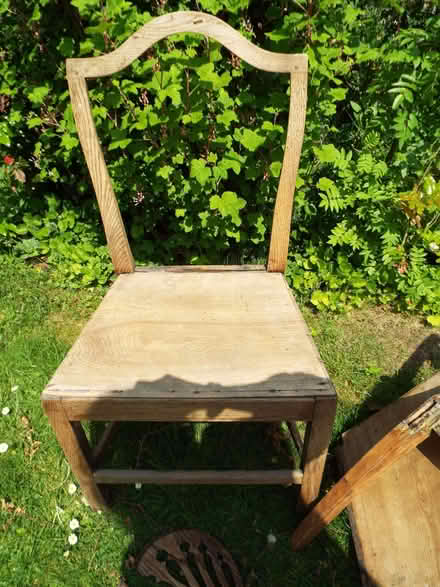Photo of free 2 x antique solid oak chairs for restoration or woodwork (Bingham NG13) #3