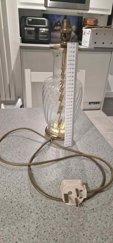 Photo of free Glass/brass lamp - not working (Bradway, S17) #2