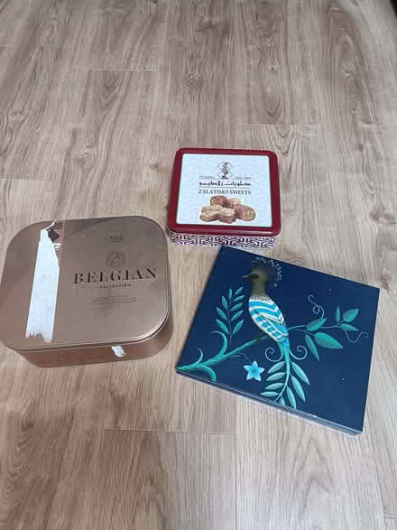 Photo of free Empty biscuit tins (Chalker's Corner TW9) #1