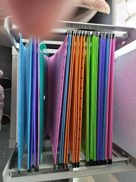 Photo of free a4 plastic file hanging system with files (Knaresborough HG5) #1