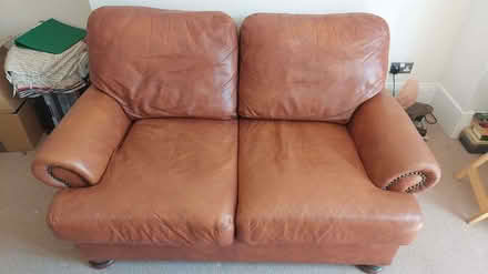 Photo of free Two-seat leather sofa (University Area RG1) #2