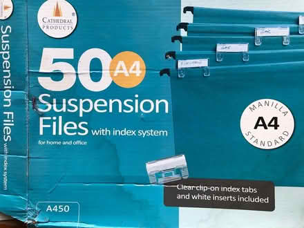 Photo of free 30 brand new A4 hanging files (Liphook) #1