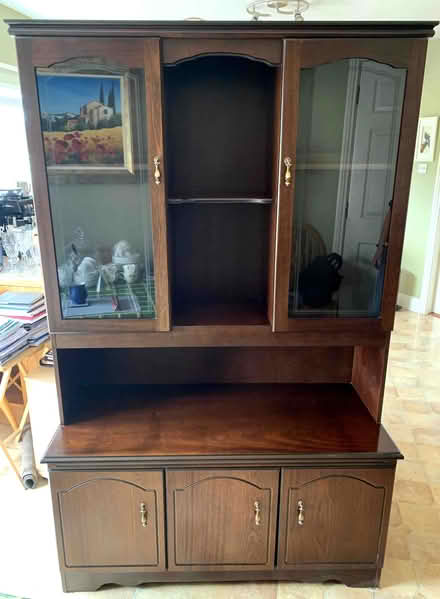 Photo of free Display cabinet - mahogany (Slieverue, Co Kilkenny) #1