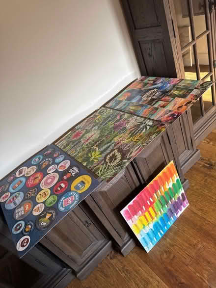 Photo of free Competed puzzles, glued (Monta Vista) #1
