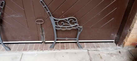 Photo of free Set of 2 Cast Iron Bench End Fittings (Clayton Green PR6) #1