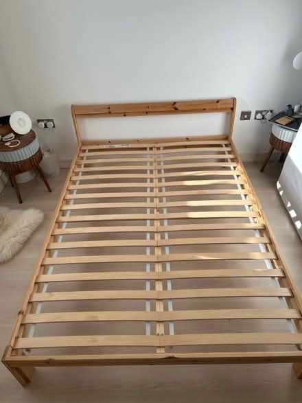 Photo of free Pine double bed - dismounted (SE8 5ET) #3