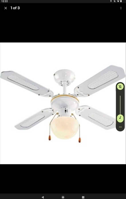 Photo of free Used White ceiling fan (Malvern WR14) #1