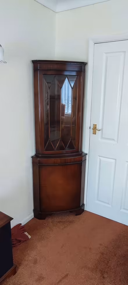 Photo of free Mahogany Corner Cupboard Display Cabinet (Sigglesthorne HU11) #1