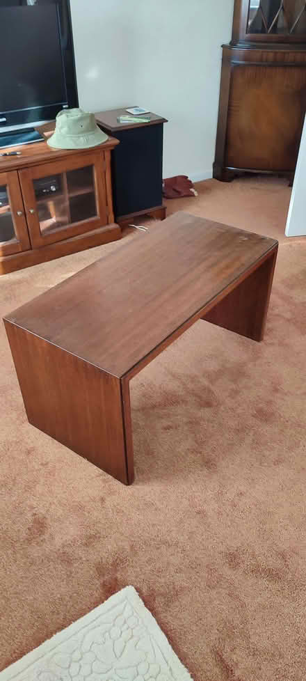 Photo of free Solid dark wood (oak?) occasional / coffee table (Sigglesthorne HU11) #1