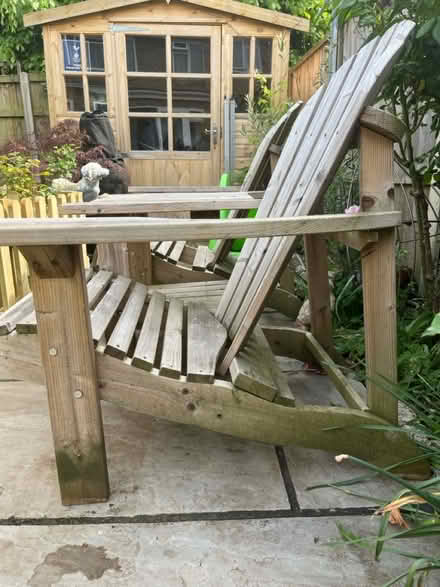 Photo of free Twin Wooden Garden Set (Park Street, St Albans AL2) #4