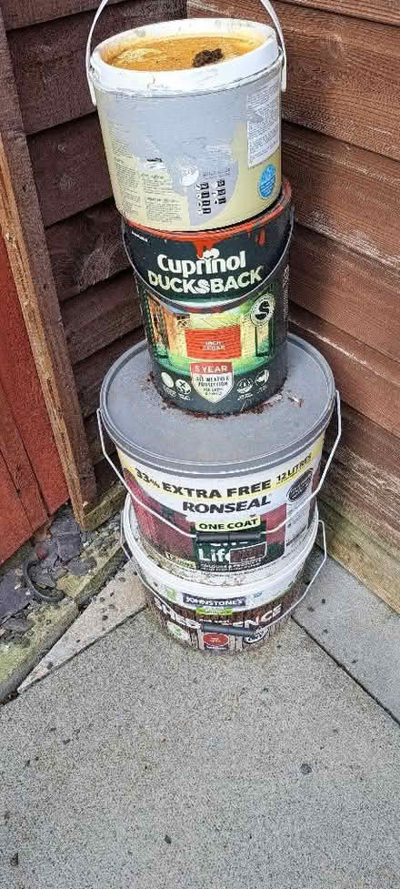 Photo of free Outside fence shed paint (Fallin FK7) #1