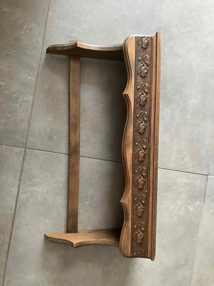 Photo of free Decorative wood shelf with hooks (Tonbridge TN10) #2