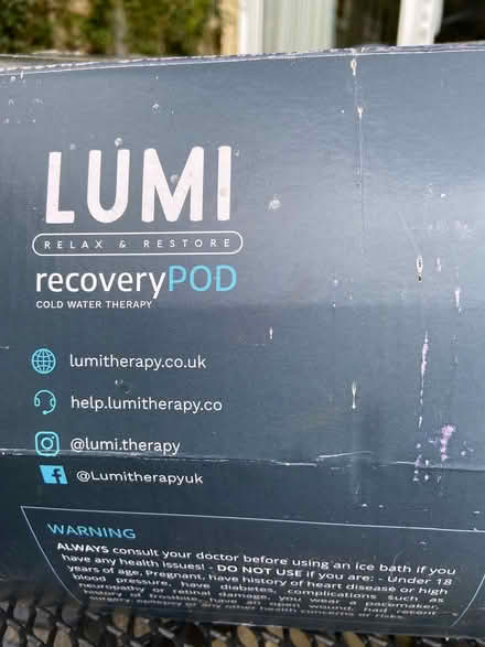Photo of free Lumi Recovery Pod Ice Bath (Dunlaoghaire / Glenageary) #4