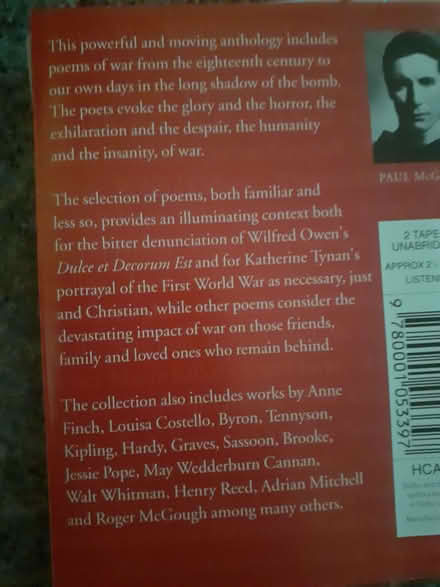 Photo of free War Poems - Audio cassettes (Surrey Heath GU15) #2