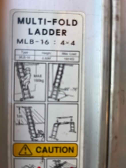 Photo of free Multi Folding Aluminium Ladder (Stotfold) #2