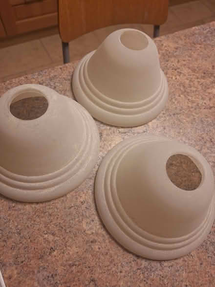 Photo of free 3 glass lampshades. Cream (Swanley BR8) #1