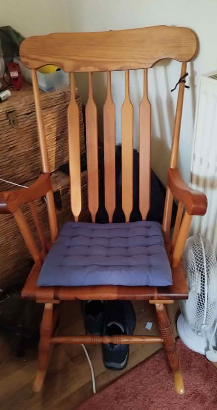Photo of free Solid wood rocking chair needs some repair (Meersbrook S8) #1