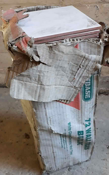 Photo of free 60 (or so) cheap 6" white tiles (Roundhay LS8) #1