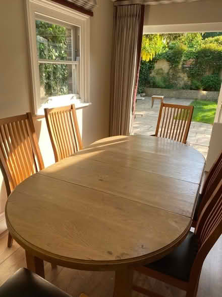 Photo of free Extendable Dining Table with 6 Chairs (Wandsworth SW18) #2