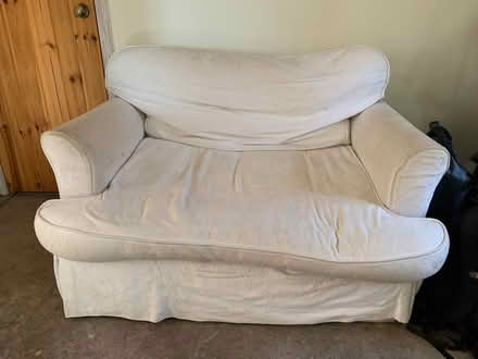 Photo of free Sofa bed white (Levens LA8) #1