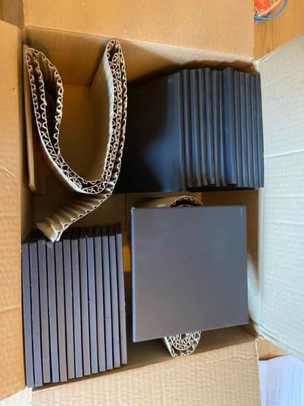 Photo of free Black/grey porcelain square tiles (S11 Greystones) #2