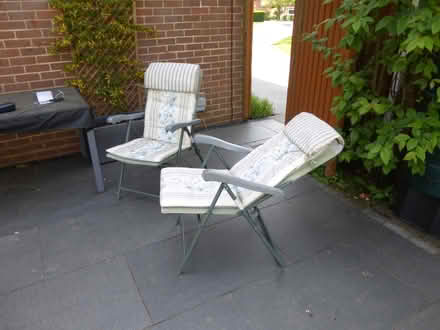 Photo of free Two garden chairs - reclining back (RG40 - off Easthampstead Rd) #2