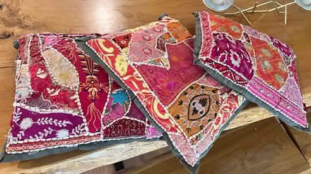 Photo of free throw pillows - sari patchwork (Petworth) #1
