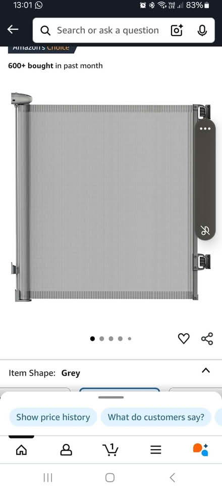 Photo of free Mesh retractable baby gate (Penrith CA11) #2