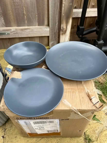 Photo of free Grey plates,bowls,side plates (Deeping St James) #1