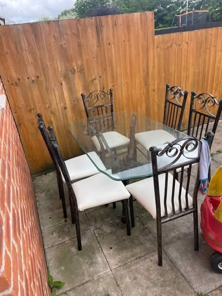 Photo of free Table and 6 chairs (Chester) #1