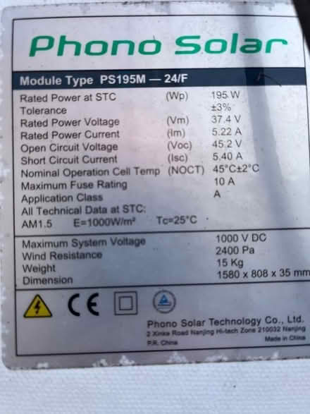 Photo of free 10 Used Solar Panels (Hadlow TN11) #2