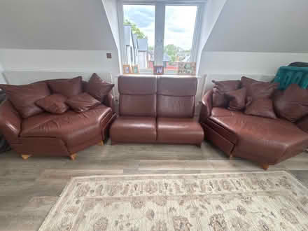 Photo of free Stressless Recliner Leather Sofa (Rowington Green B94) #1