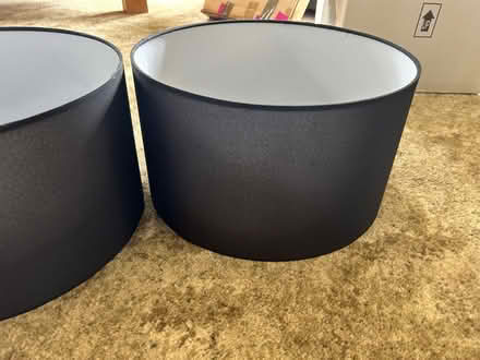 Photo of free Two Black Lamp Shades (Sandy Cross TN21) #1